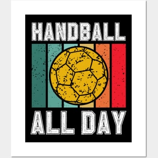 Handball All Day Posters and Art